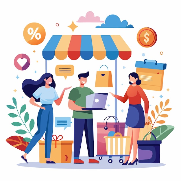 Compras on-line Clientes Compram produtos com um vendedor