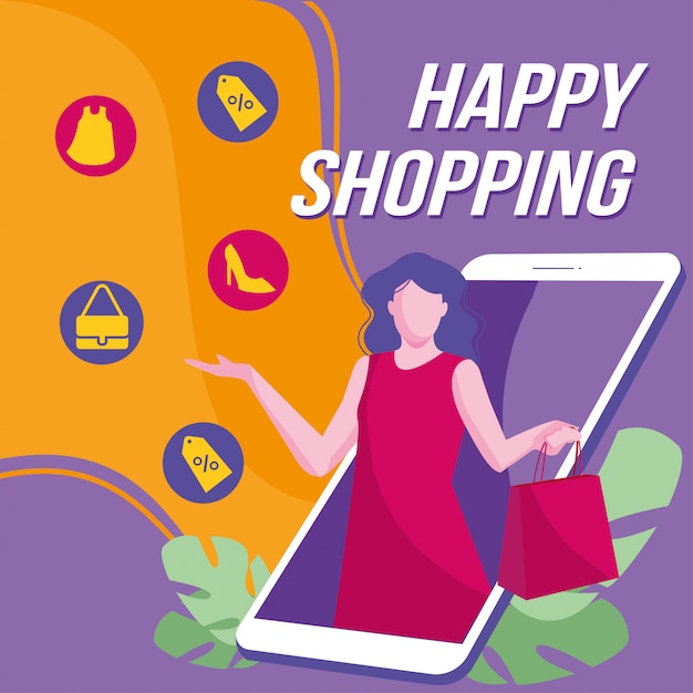 Compras on-line marketing criativo mídias sociais