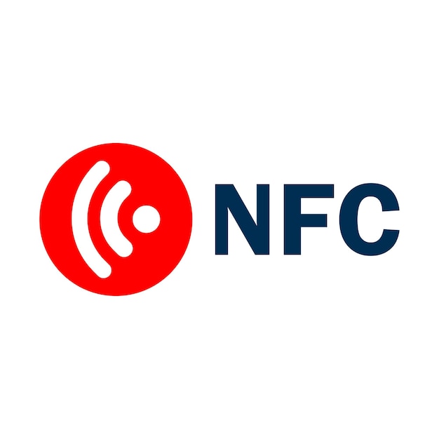 Comunicação com ilustração do símbolo nfc