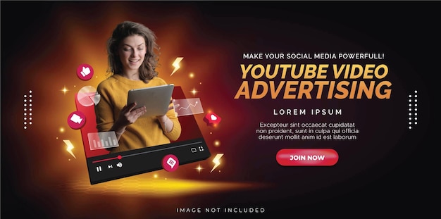 Conceito criativo em impulsionar o marketing de assinantes do youtube com foguete e smartphone.