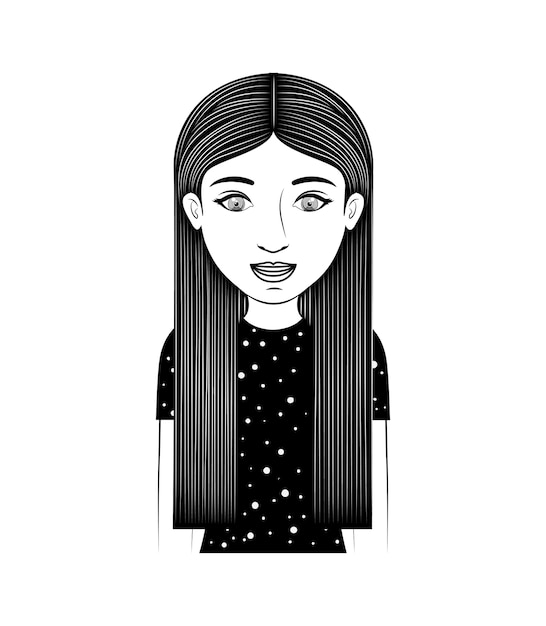 Conceito de adolescentes com design de esboço de pessoas