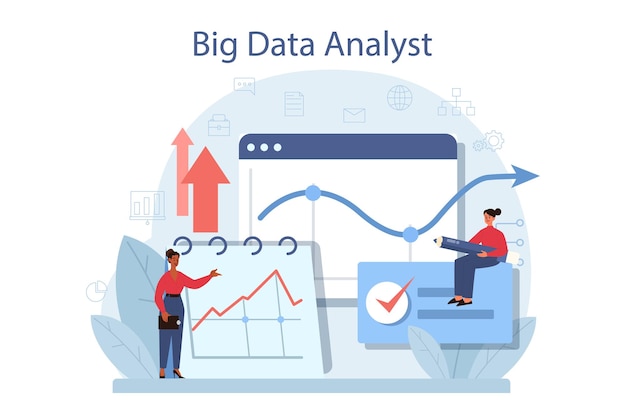 Conceito de análise e análise de big data de negócios