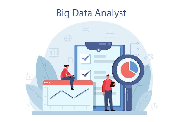 Conceito de análise e análise de big data de negócios