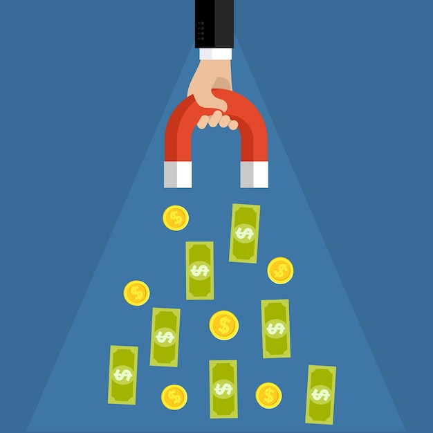 Conceito de atração de investimentos