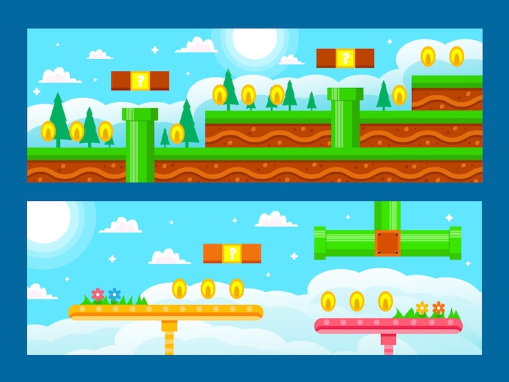 Vetor conceito de bandeira de jogo de fantasia