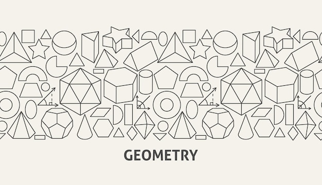 Conceito de banner de geometria