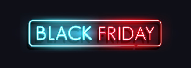 Conceito de banner de venda da Black Friday