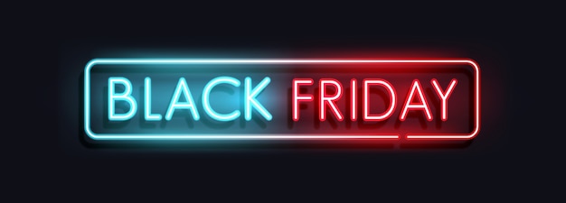 Conceito de banner de venda da black friday