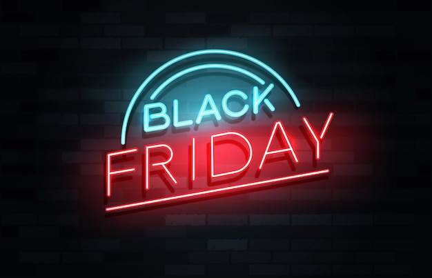 Conceito de banner de venda da black friday