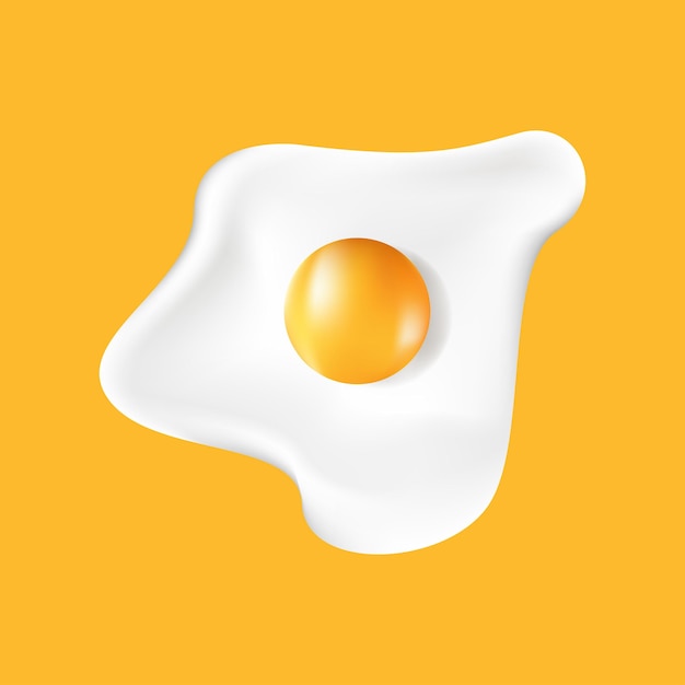 Vetor conceito de bom dia de ilustração vetorial de ovo frito