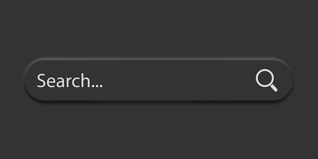 Conceito de botão de pesquisa na web incjanela stock vectorsearch com efeito de sombra