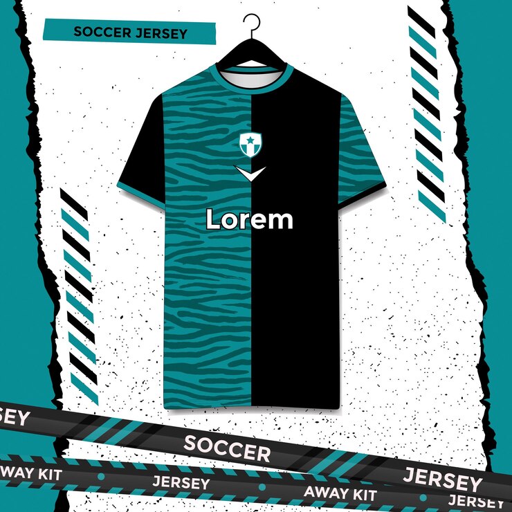Vetor conceito de camisa de futebol - camisa esportiva