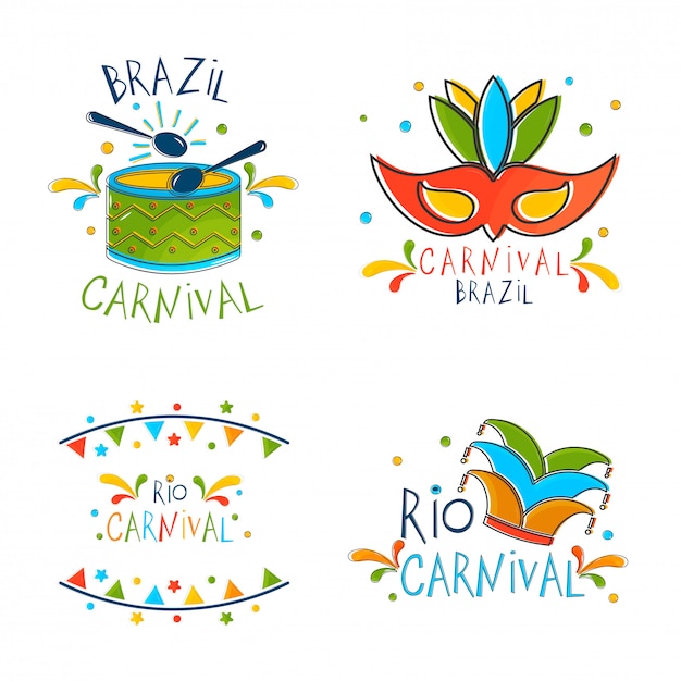 Conceito de carnaval brasileiro.