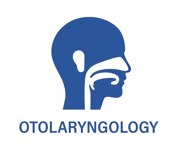Vetor conceito de clínica de otorrinolaringologia