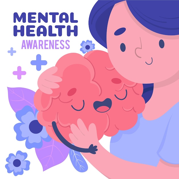 Conceito de conscientização sobre a saúde mental