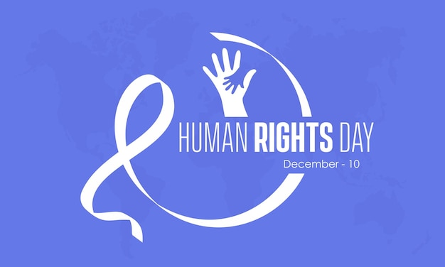 Conceito de design de ilustração vetorial do dia internacional dos direitos humanos observado em 10 de dezembro