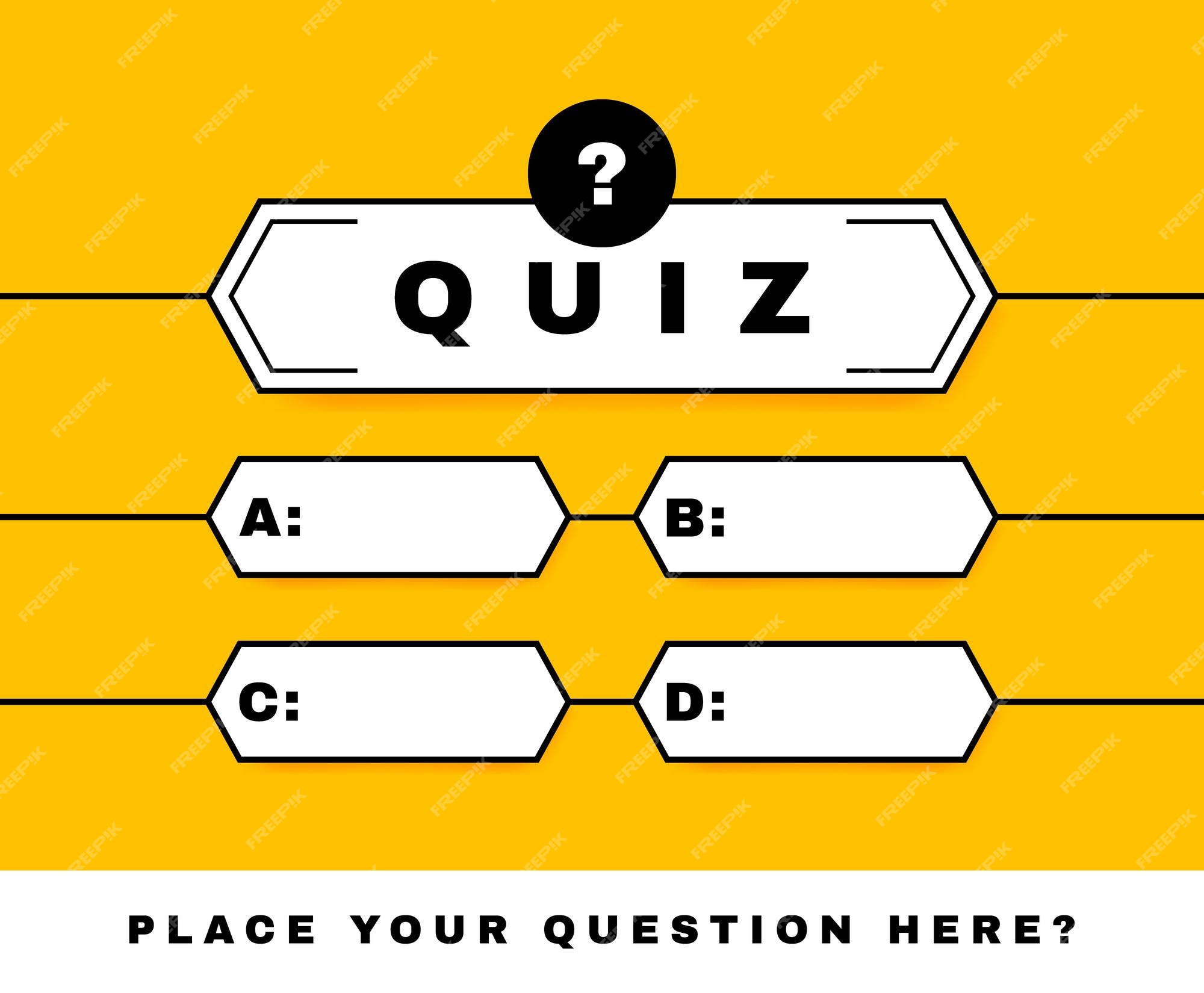 Conceito de design de jogo de quiz intelectual para educação e