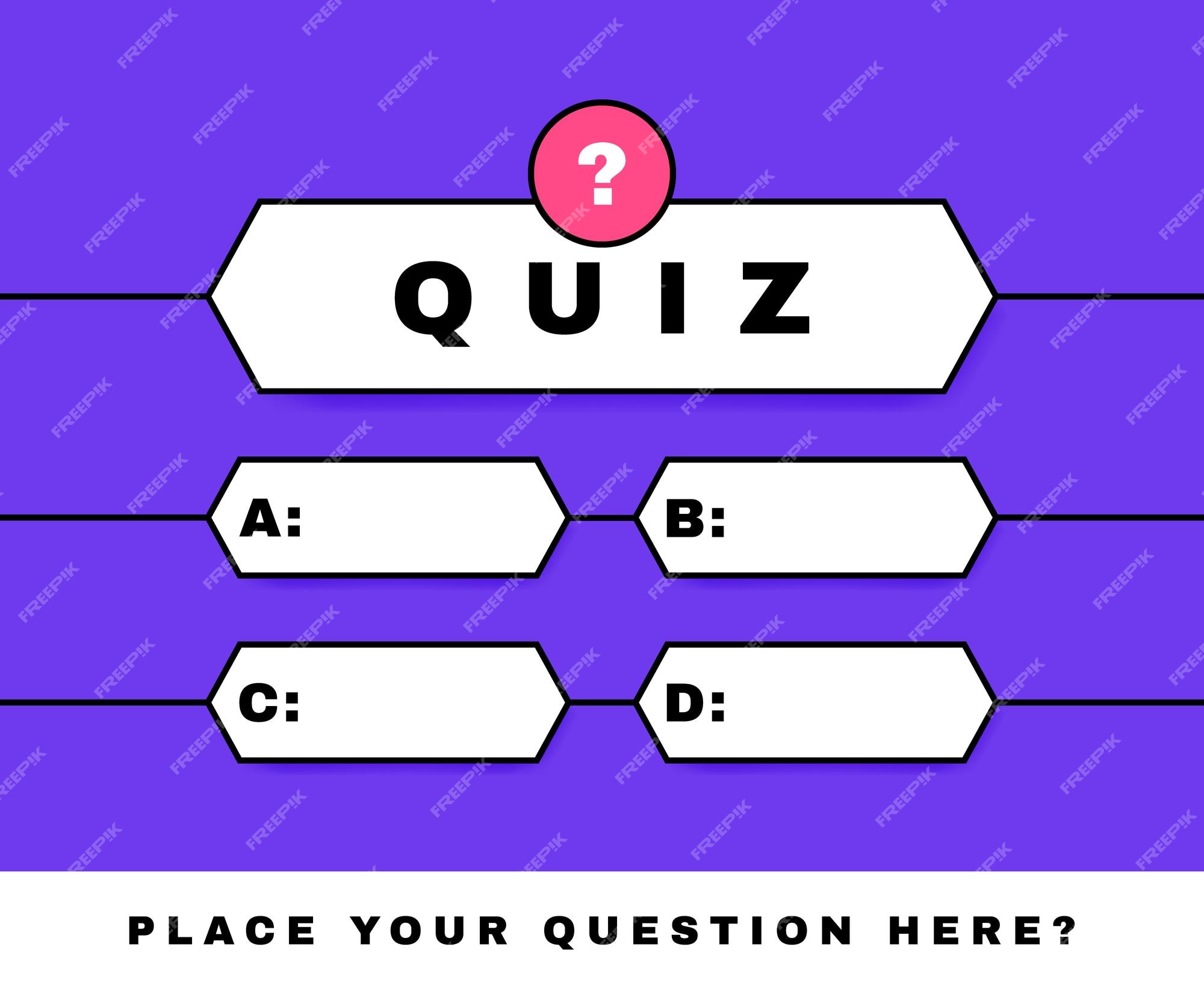 Conceito de design de jogo de quiz intelectual para educação e aprendizagem  de exame de teste perguntas e respostas ilustração em vetor