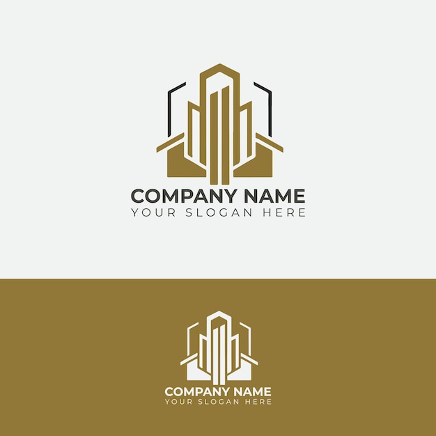 Conceito de design de logotipo da casa Logotipo imobiliário com indústria da construção