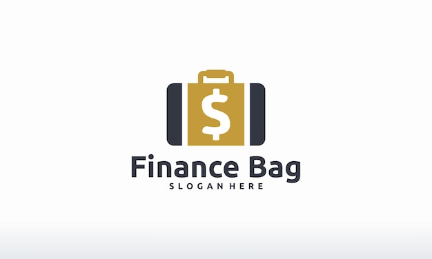 Conceito de design de logotipo de modelo de logotipo de bolsa de finanças vetor modelo de logotipo de bolsa de dinheiro