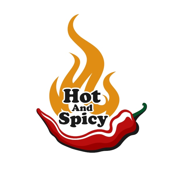 Conceito de design de logotipo red hot chili vetor modelo de design de logotipo spicy pepper