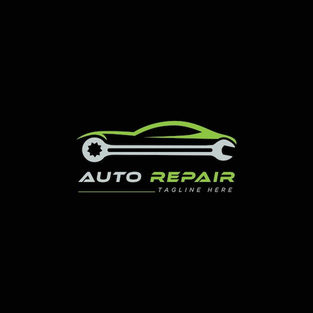 Conceito de design de logotipo vetorial abstrato de carro Ilustração vetorial de serviço de carro