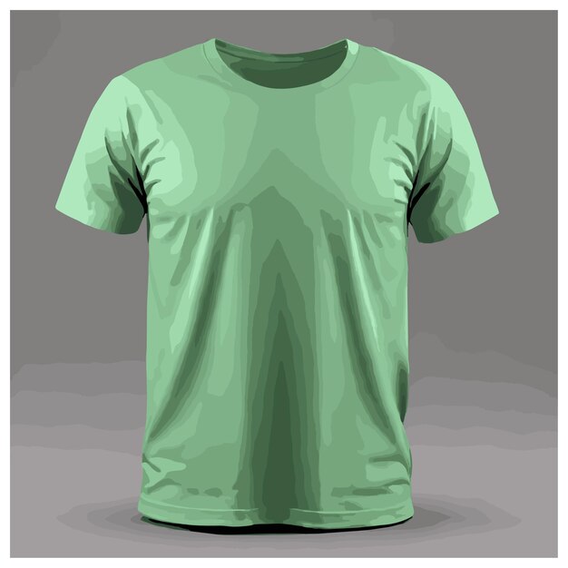 Vetor conceito de design de roupas em branco preto branco castanho verde camiseta modelo de camiseta vetorial