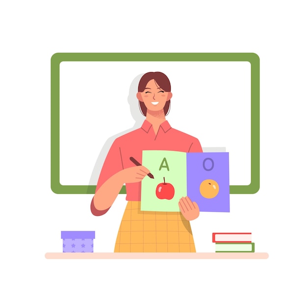 Conceito de dia do professor em design plano