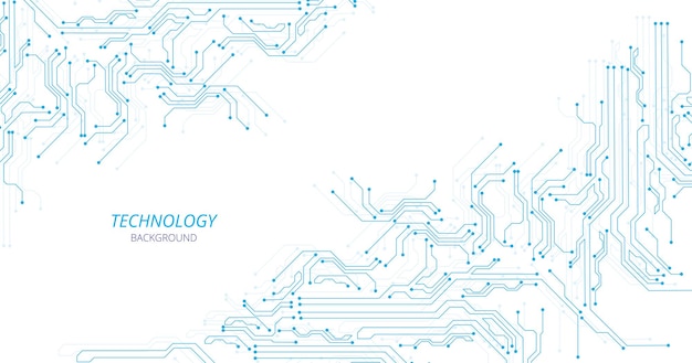 Conceito de diagrama de circuito de tecnologia