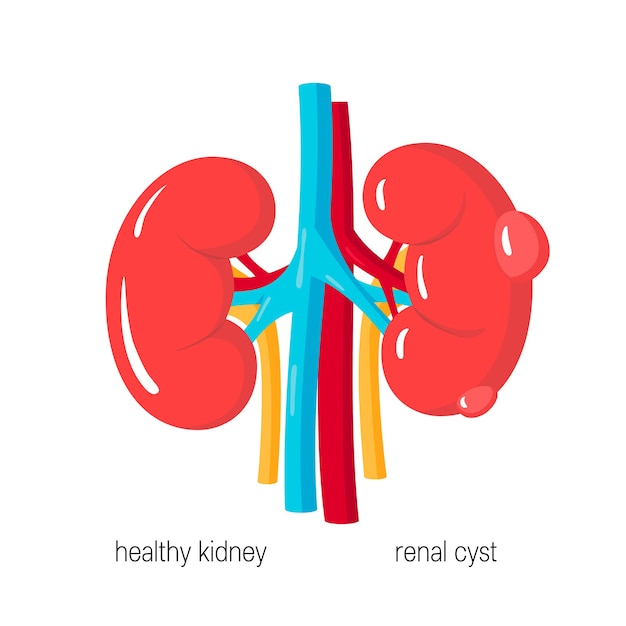 Conceito de doença renal policística em estilo simples