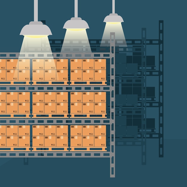 Vetor conceito de entrega com design de ícone