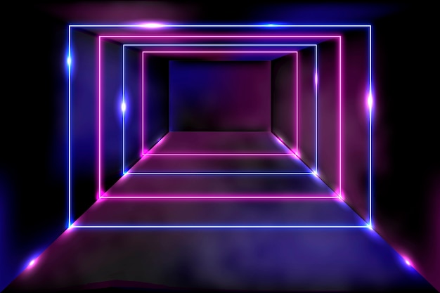 Vetor conceito de fundo abstrato neon lights