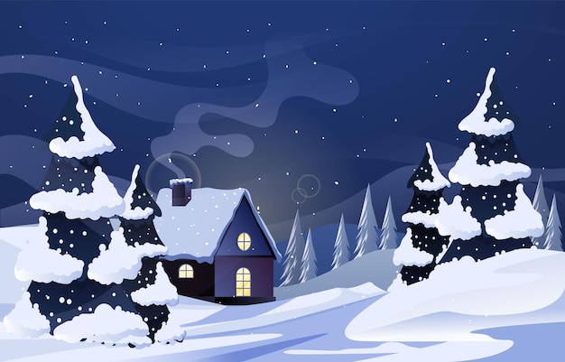 Conceito de fundo do País das Maravilhas de Inverno
