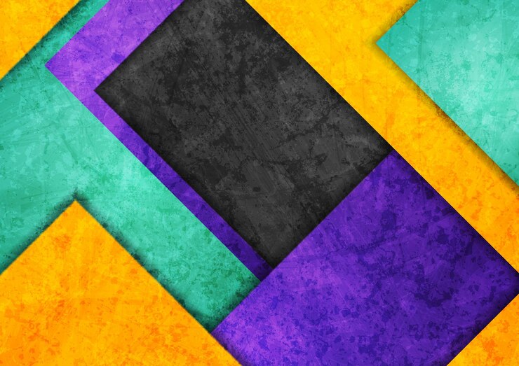 Vetor conceito de hitech geométrico fundo grunge abstrato