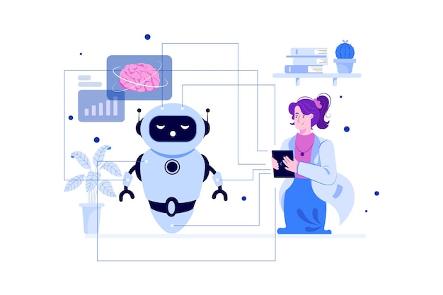 Conceito de Ilustração de Aprendizagem Profunda