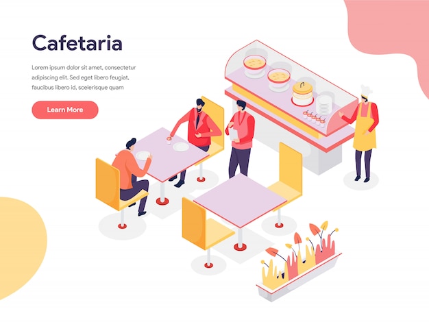 Conceito de ilustração de Cafetaria