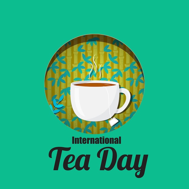 Vetor conceito de ilustração vetorial do dia internacional do chá