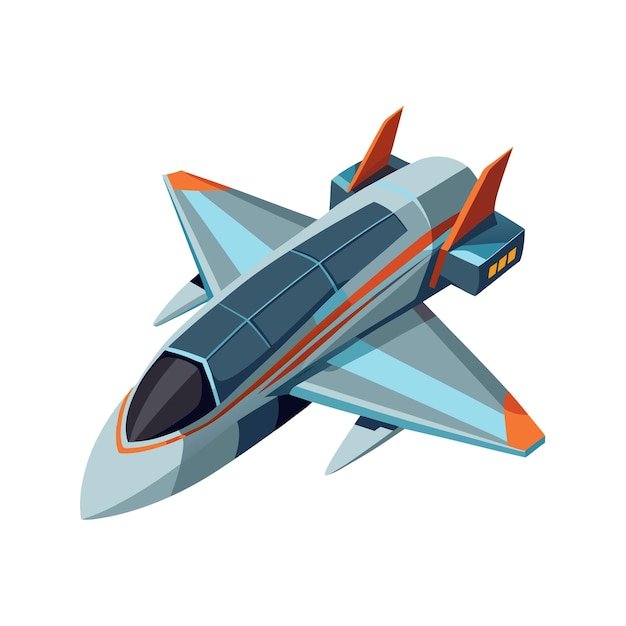 Conceito de ilustração vetorial realista de avião