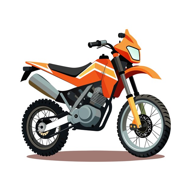 Conceito de ilustração vetorial realista de motocicleta