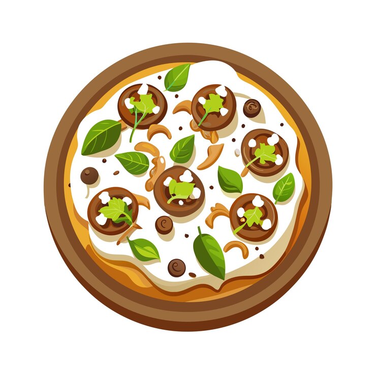 Vetor conceito de ilustração vetorial realista de pizza