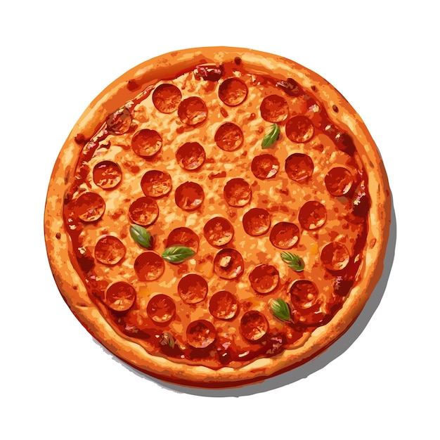 Conceito de ilustração vetorial realista de pizza