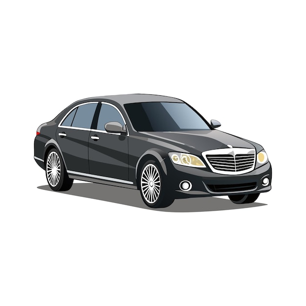 Conceito de ilustração vetorial realista de veículos de automóveis