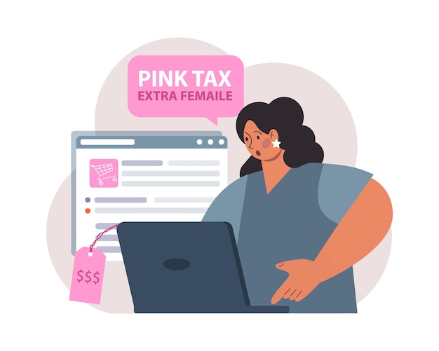 Conceito de imposto rosa discriminação de preço com base no gênero preço mais alto