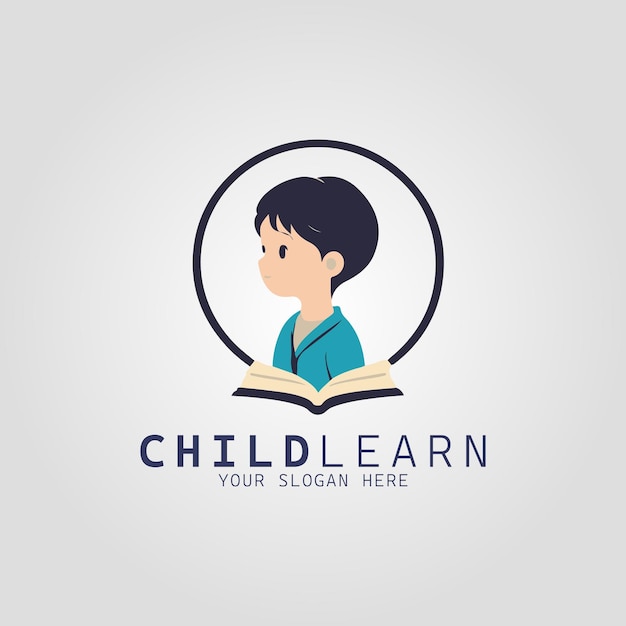 Conceito de logotipo de educação infantil para empresa e marca