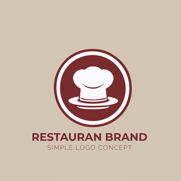 Conceito de logotipo de restaurante para empresa e branding