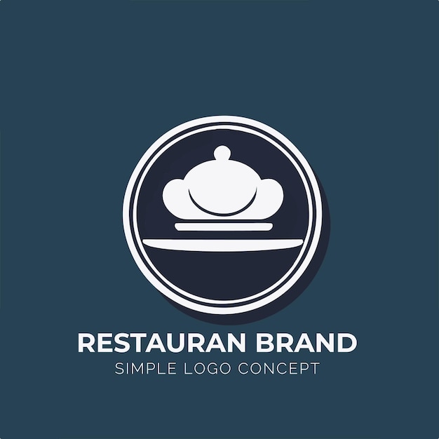 Vetor conceito de logotipo de restaurante para empresa e branding