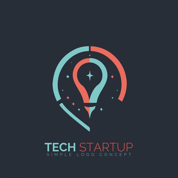 Conceito de logotipo de startup de tecnologia para empresa e branding