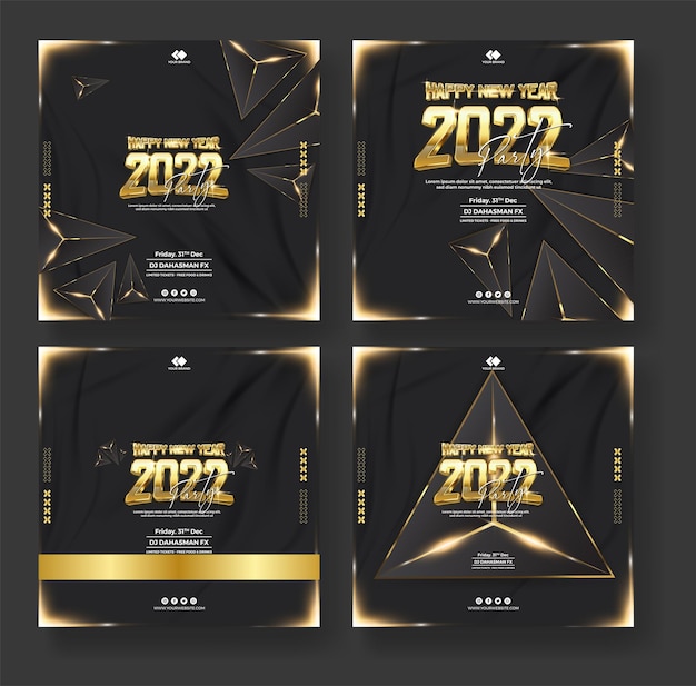 Conceito de modelo para o ano novo 2022 com pódio 3D.
