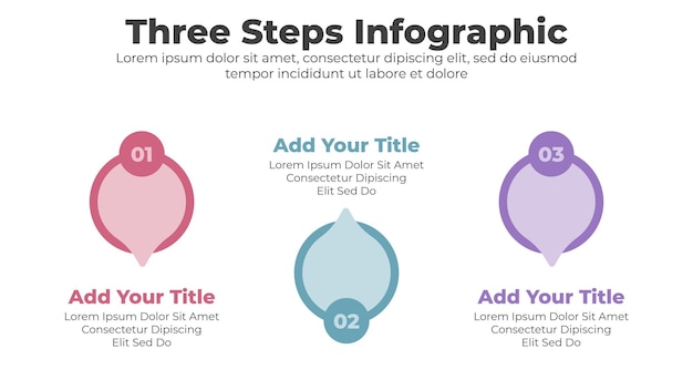 Vetor conceito de negócio de modelo infográfico vetorial com passo