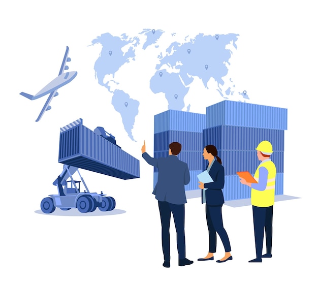 Conceito de negócio global Estratégia de gestão Comunicação empresarial Recursos humanos